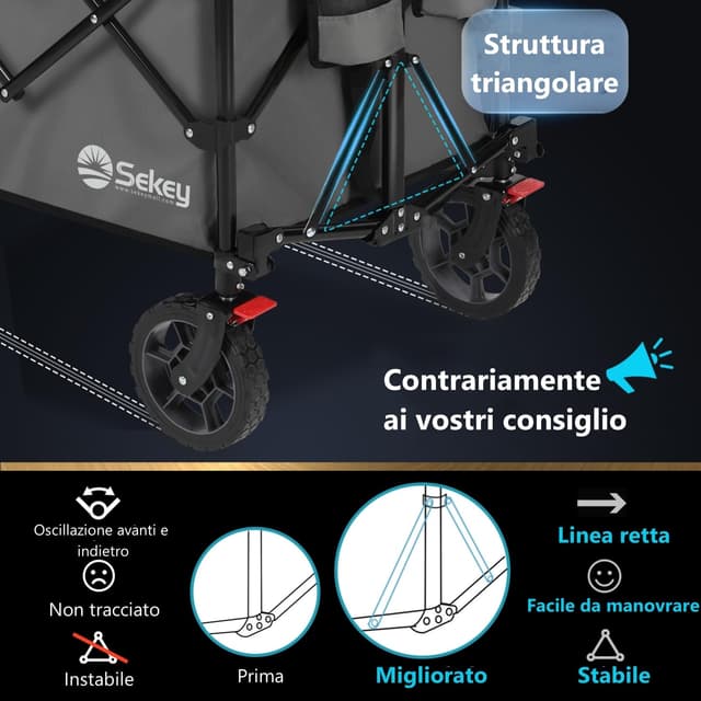 Thumbnail 3 de Sekey XXL Plus Carrello Pieghevole 200L 150kg