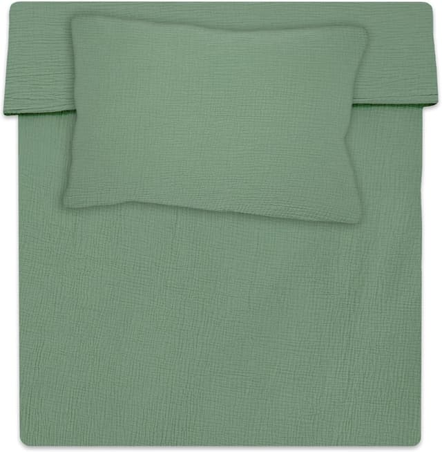 Detalle de Totsy Baby mussola copripiumino lettino neonato 90x120 cm in cotone con certificazione Oeko-Tex