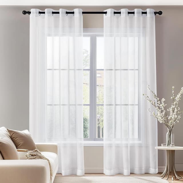 Detalle de Deconovo tende voile trasparenti 140x290