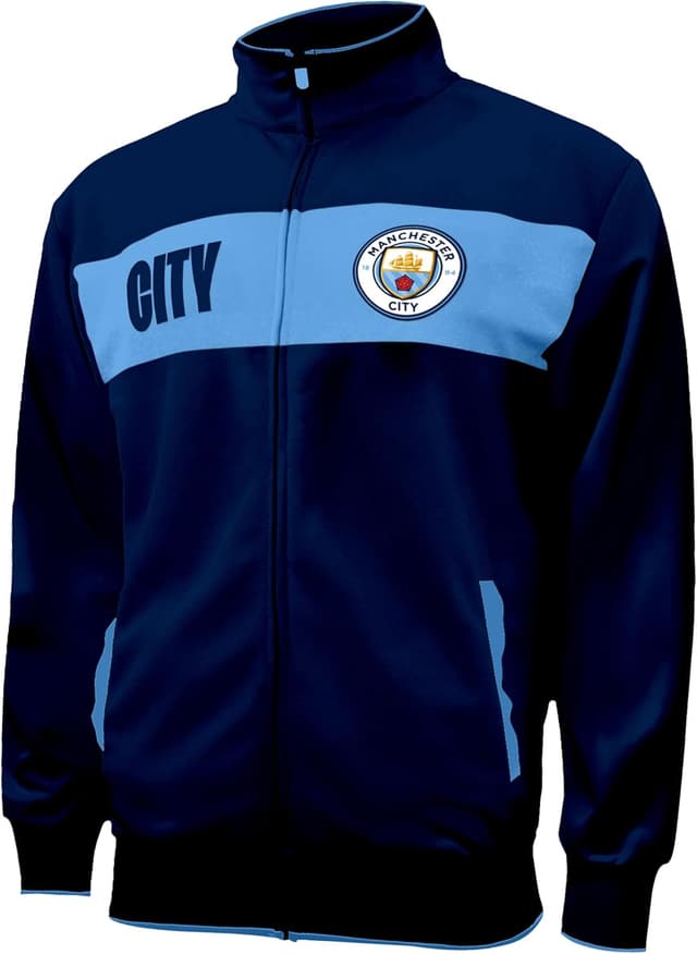 Detalle de Icon Sports Manchester City FC Official Soccer Team Ultimate Fan Pack for Kids (Jacket, T-Shirts, Scarf & Ball)