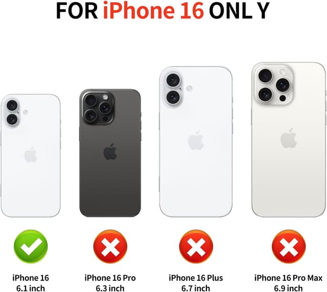 Detalle 2 de Aolcev iPhone 16 Wallet Case with Card Holder (up to 4 cards) – Dual Layer Shockproof in Black