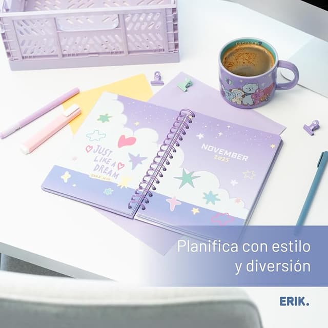 Thumbnail 5 de Grupo Erik Agenda escolar 2025-2026 Semana Vista A5 con pegatinas