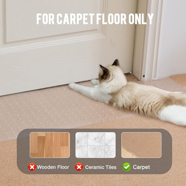 Thumbnail 4 de Uross Carpet Protector Cat scratch mat 3pcs 🐾
