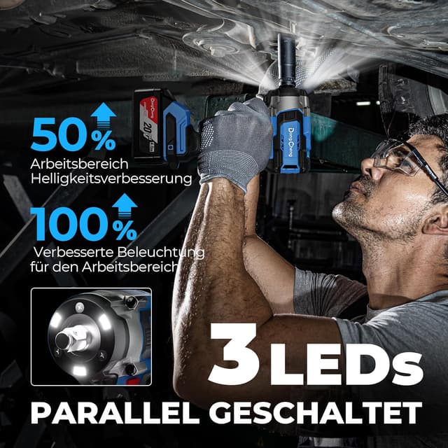 Thumbnail 5 de Dong Cheng 18V Bürstenloser Schlagschrauber 598 Nm