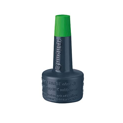 Detalle 2 de Pelikan Tinta Tampon Verde 28 ml (Paquete de 2) ✒