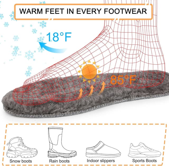 Thumbnail 5 de riemot Echte Lammfell Einlegesohlen 17 mm