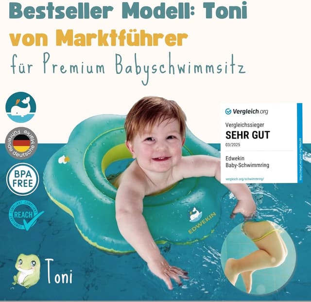 Detalle de EDWEKIN Premium Baby Schwimmring 6–36 Monate