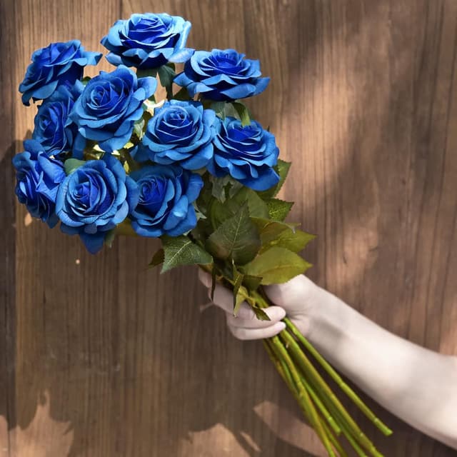 Thumbnail 4 de OWLkELA Blau Rosen 12er Set für Deko