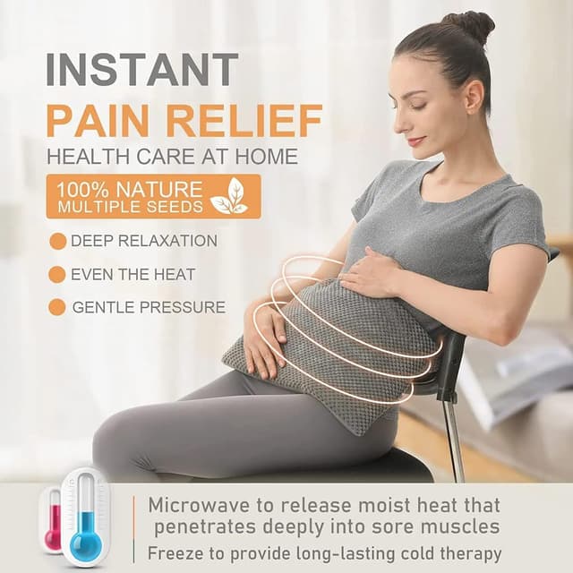 Thumbnail 1 de UNCN Wide Microwave Heat Pad 40 × 23 cm for Back, Neck & Shoulders