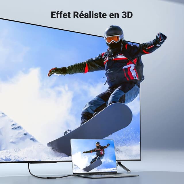 Thumbnail 2 de UGREEN Adaptateur Mini HDMI vers HDMI 4K 60Hz 20CM