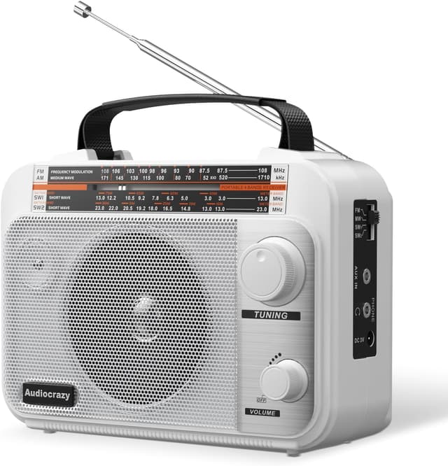 Detalle de Audiocrazy Radio portatile AM/FM 1800 mAh