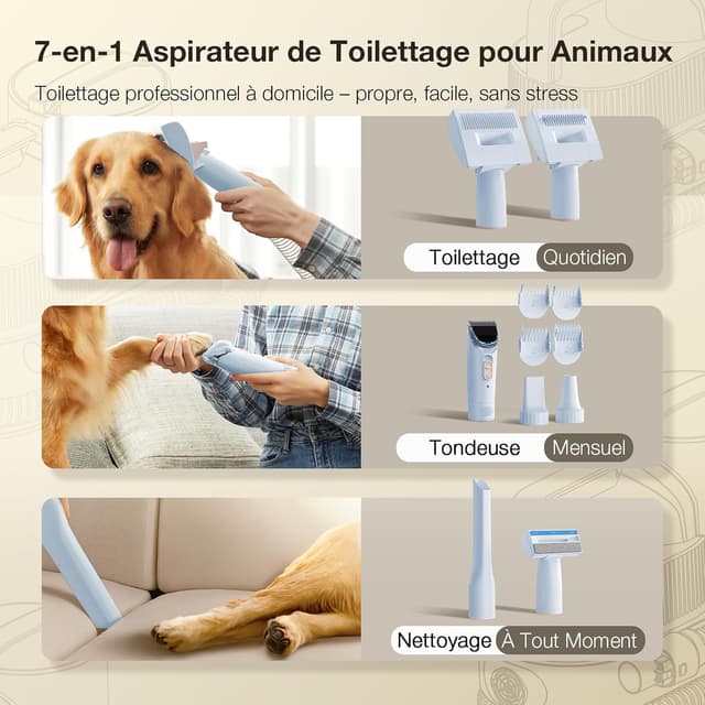 Thumbnail 2 de M1 Pro Tondeuse chien 11000Pa 2,5L