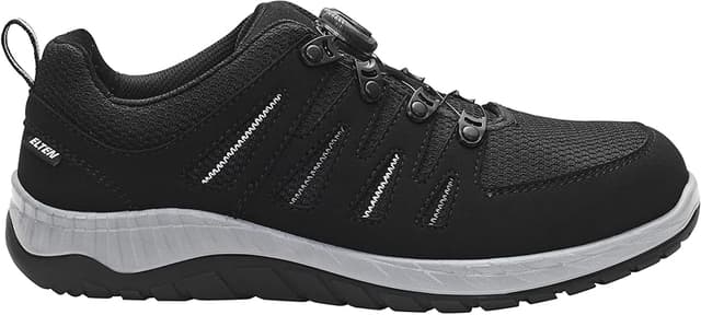 Detalle 2 de ELTEN Maddox Boa Negro-Gris Low ESD S3S, talla 38