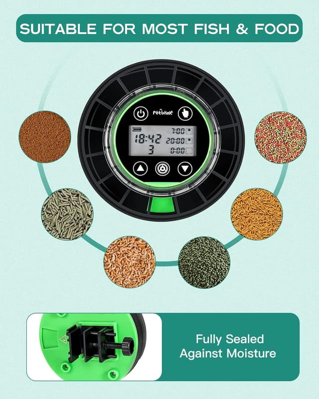 Thumbnail 5 de Petbank Futterautomat Aquarium 16 Fächer 🎣