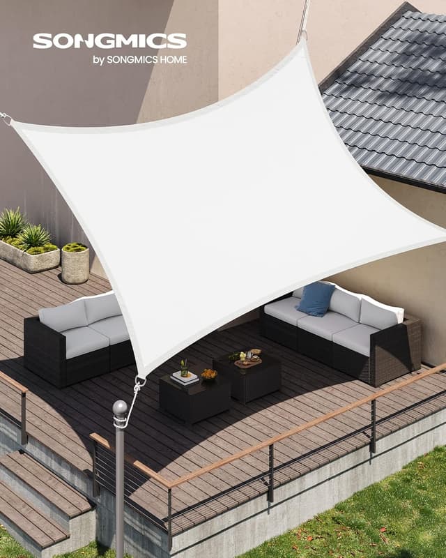 Detalle 2 de SONGMICS Tenda parasole 2 x 3 m impermeabile con protezione UV e colonna d’acqua 665 mm