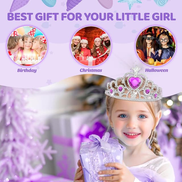 Thumbnail 6 de INNOCHEER Mermaid Pretend Makeup Kit for Toddlers (Fake Makeup for Girls Purse Play)