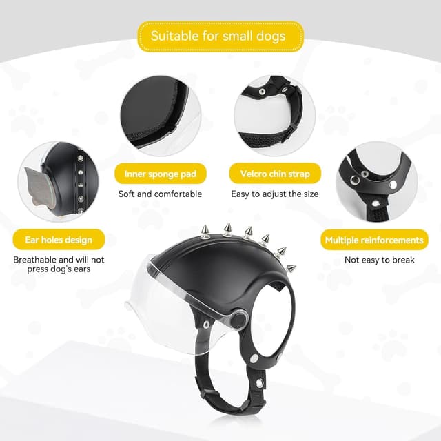 Thumbnail 2 de PETLESO Hundehelm Hundebrille UV-Schutz