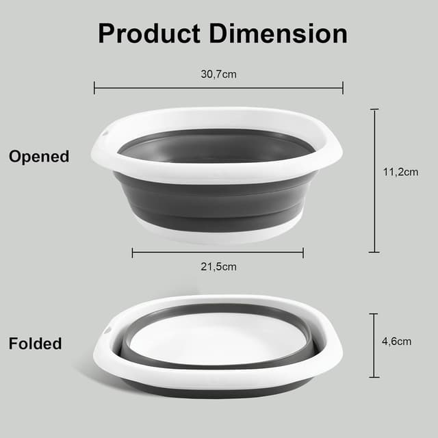 Thumbnail 5 de 4UBonLife Bassine pliable 5 L — cuvette de voyage 🥣