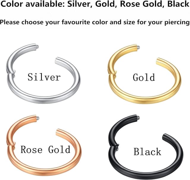 Thumbnail 5 de BlessMyLove Nasenring Hoop 316L Chirurgenstahl