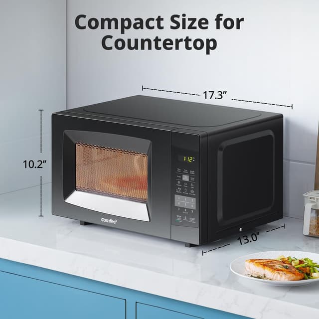 Thumbnail 4 de COMFEE' EM720CPL-PMB 0.7 cu ft Countertop Microwave Oven