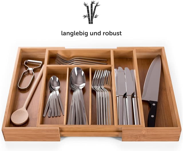 Thumbnail 5 de Blumtal Besteckkasten aus Bambus 45,5 cm