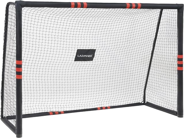 Detalle de LARMNEE 240 cm Fußballtor mit Schaumstoffschutz, PE-Netz & Oxford-Stoffbezug (innen & außen)