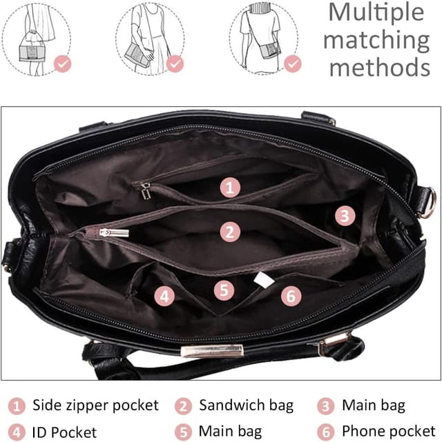 Thumbnail 6 de Pahajim Handtasche Damen PU Leder