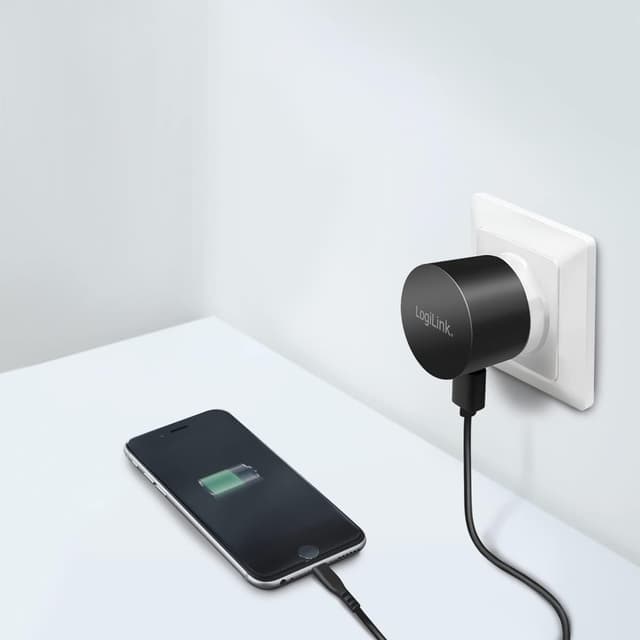 Detalle de LogiLink PA0217 – Adaptateur secteur USB à charge rapide 10,5 W (1 port USB-A)