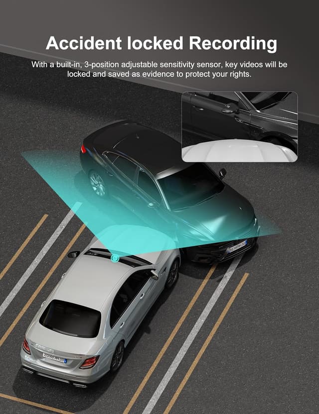 Detalle 2 de iZEEKER iD220 2.5K Dual Dash Cam