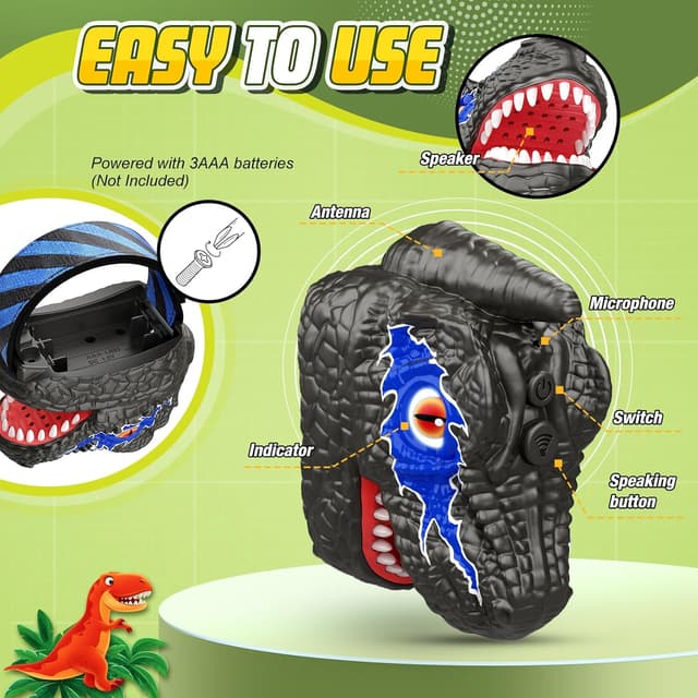Thumbnail 4 de Hapikids Walkie Talkies Dinosaur design for ages 3–7