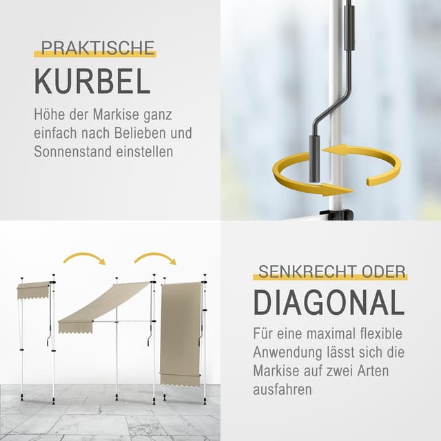 Thumbnail 6 de Sol Royal Klemmmarkise 4m breit