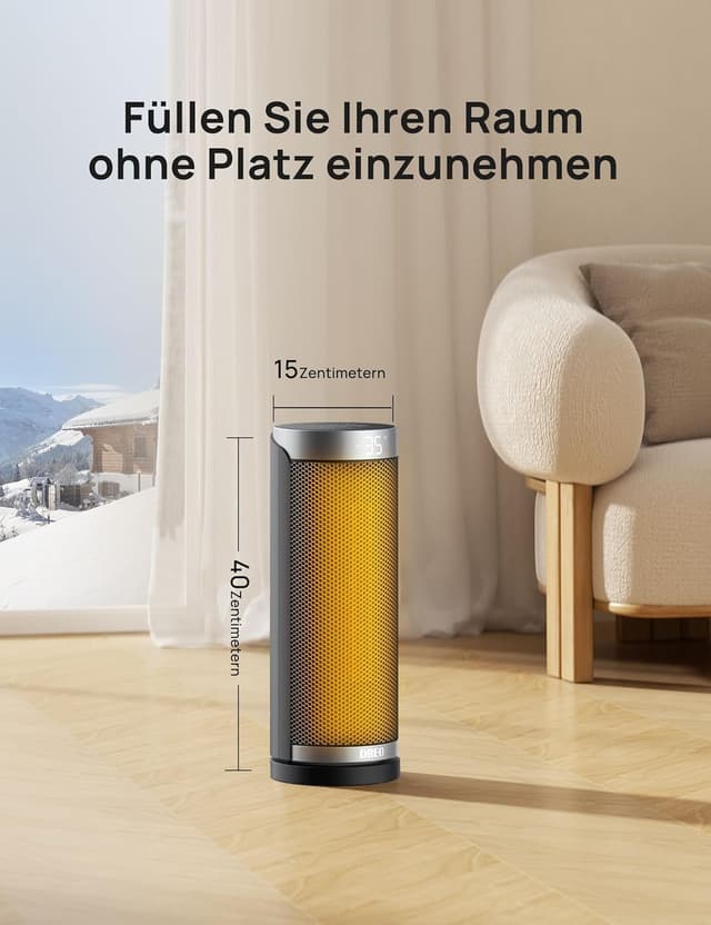 Thumbnail 6 de Dreo Solaris Slim H3 Heizlüfter 70° Oszillation