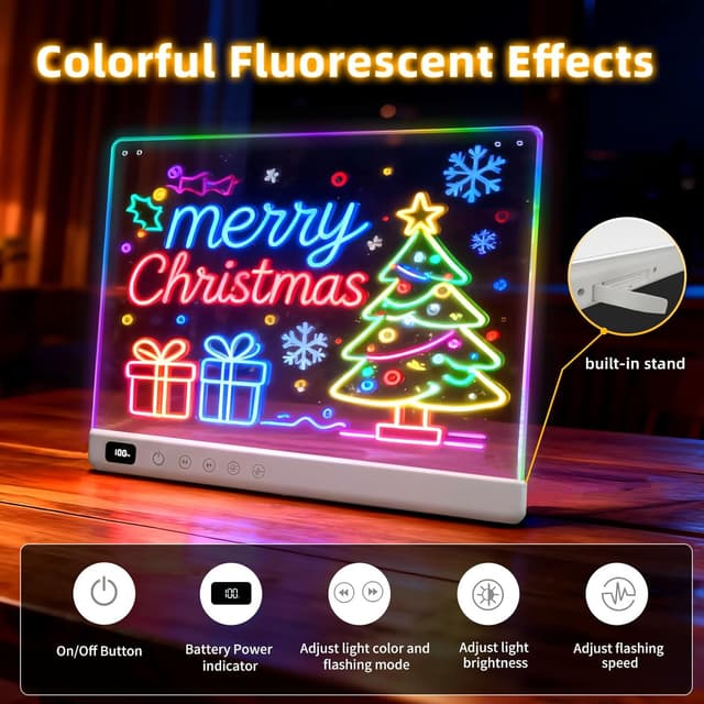 Detalle de LED Drawing Board 35x25.5 cm for kids