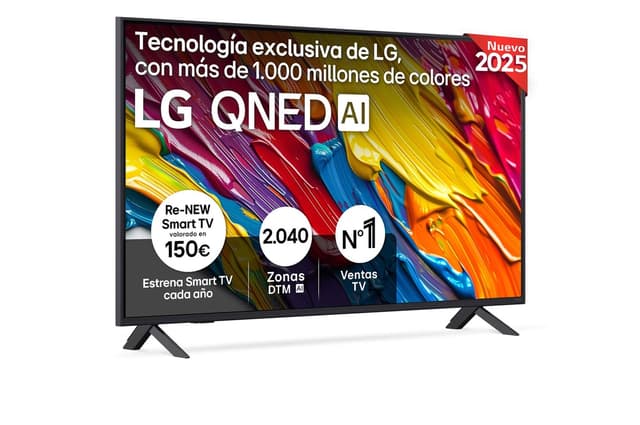 Detalle de LG QNED82 50" 4K Smart TV 2025