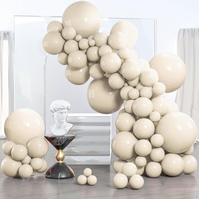 Imagen de PartyWoo White Sand Balloons 140 pcs en OfertitasTOP
