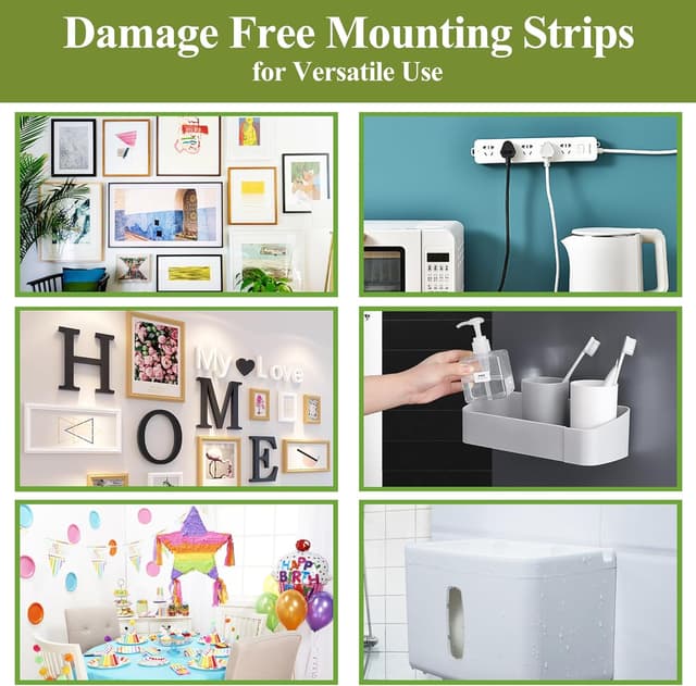 Thumbnail 5 de Picture Hanging Strips 36 Pairs, 19×92mm 🖼