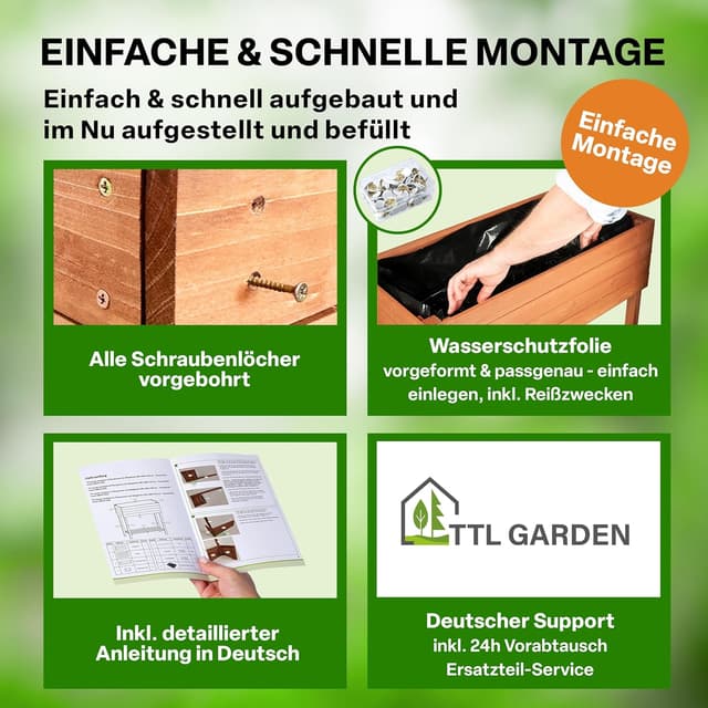 Thumbnail 4 de TTL GARDEN Hochbeet M 80x40x80cm