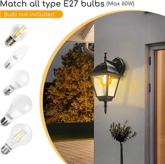 Detalle 2 de Aigostar Applique E27 60 W