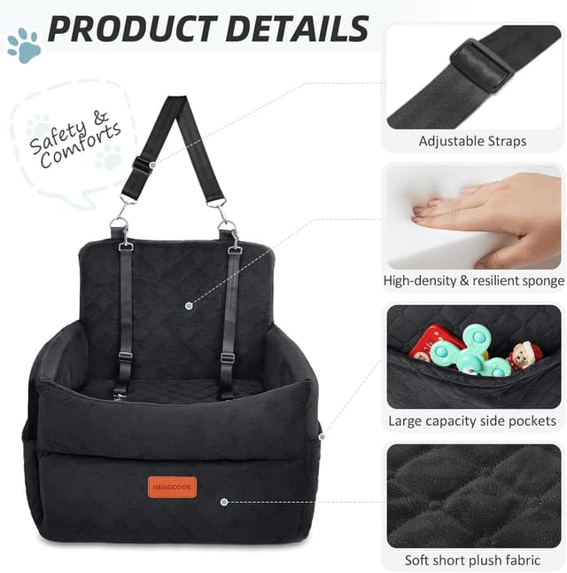 Thumbnail 2 de Hunde Autositz 20,7 Zoll für Rückbank