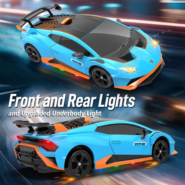 Thumbnail 3 de YONCHER Lamborghini 1:24 RC Drift Auto Blau