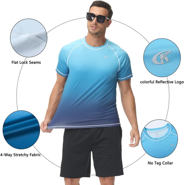 Thumbnail 6 de Men’s UPF 50+ rash guard swim top