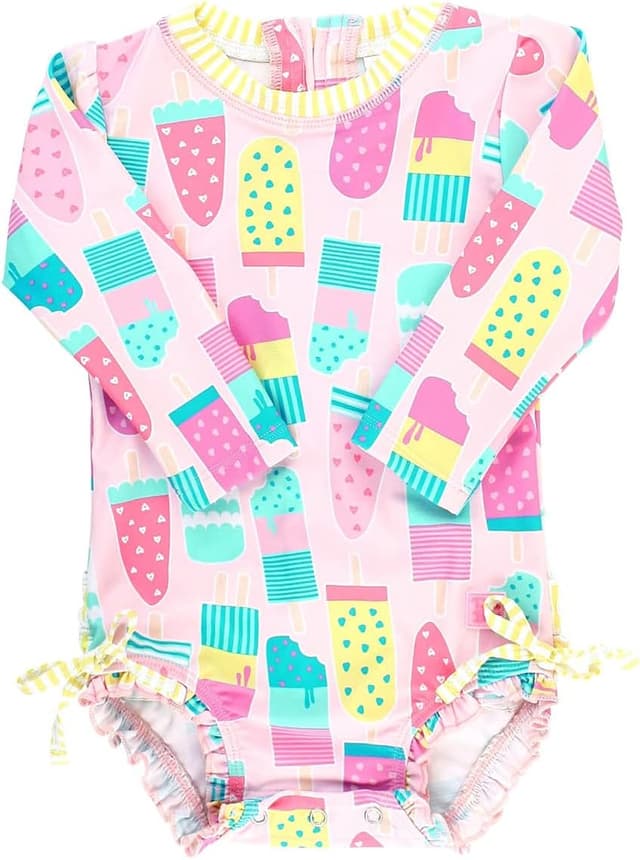 Thumbnail 6 de RuffleButts Floral Baby One-Piece UPF 50+