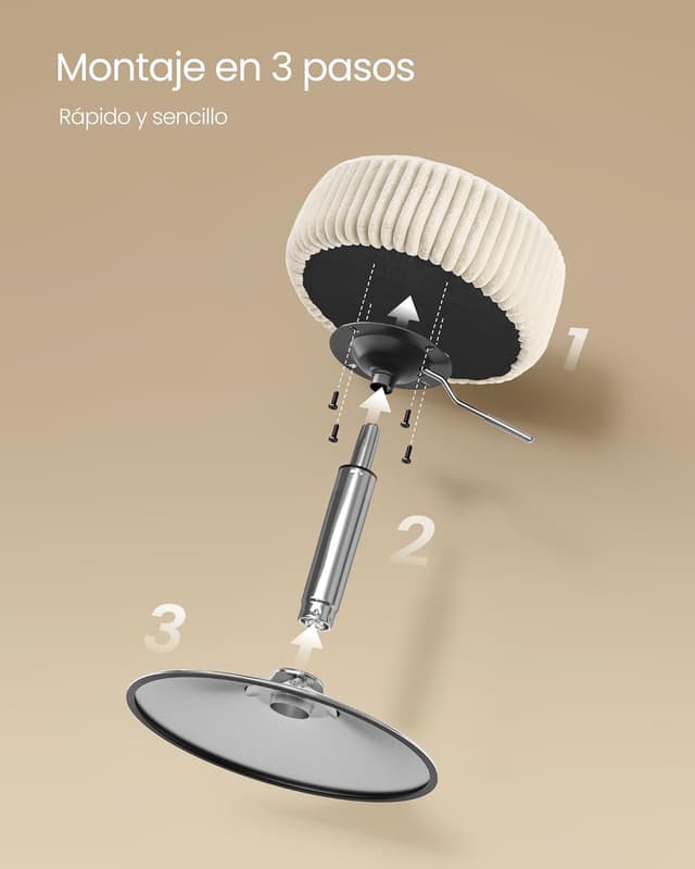 Thumbnail 6 de VASAGLE LJB128WD01 sgabello da trucco 360°