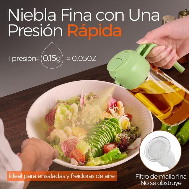 Thumbnail 2 de YARRAMATE Pulverizador de Aceite de Cocina 🌿 17 oz