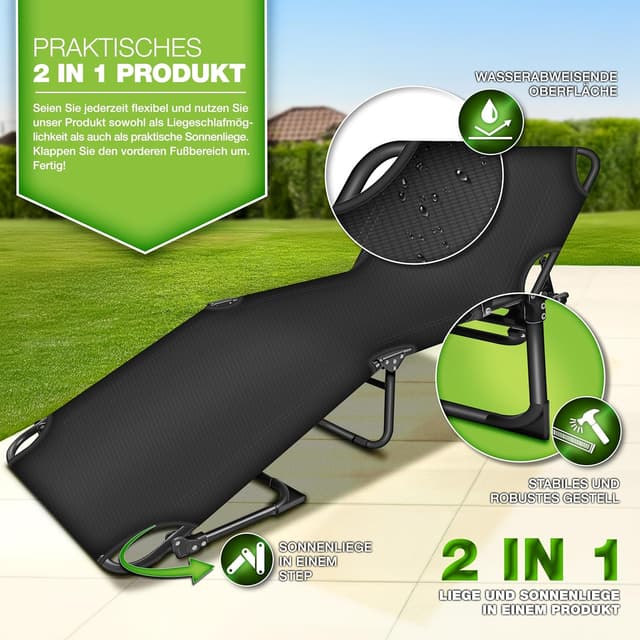 Thumbnail 2 de tillvex Lit de camping pliable 280 kg đ