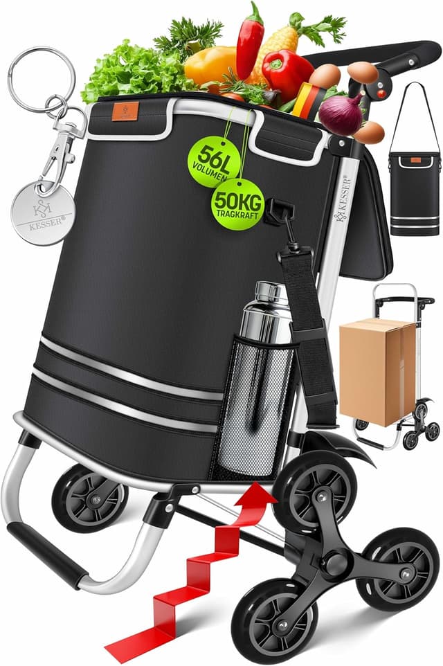 Detalle de KESSER® Einkaufstrolley 56 L 🛒