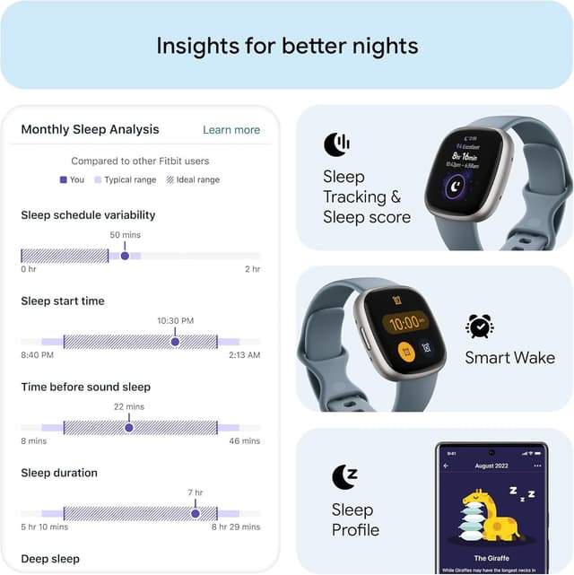 Thumbnail 2 de Fitbit Versa 4 fitness smartwatch GPS