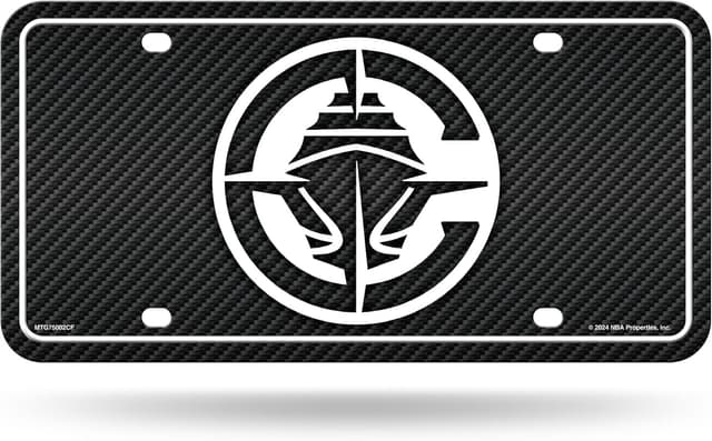 Thumbnail 6 de Rico Industries NBA Basketball Carbon Fiber Metal Tag (12" x 6")