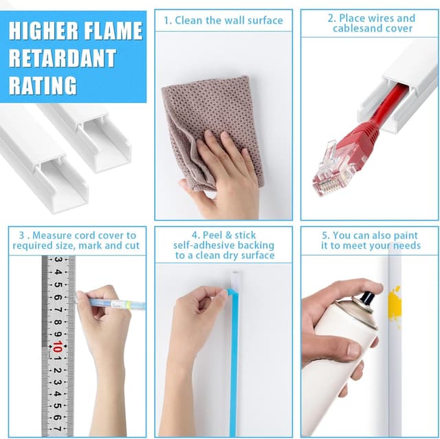 Thumbnail 4 de AiQInu Canalina passacavi 0,4 m 10 pezzi