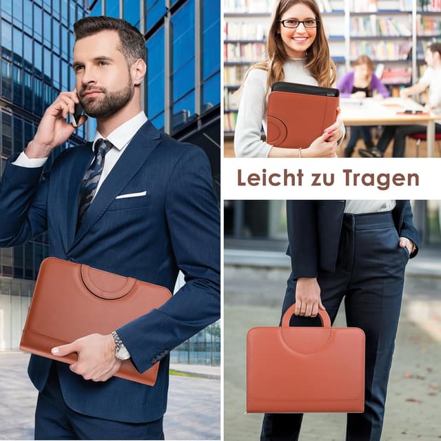 Detalle 2 de TLGREEN Schreibmappe A4 34×25×4,4 cm